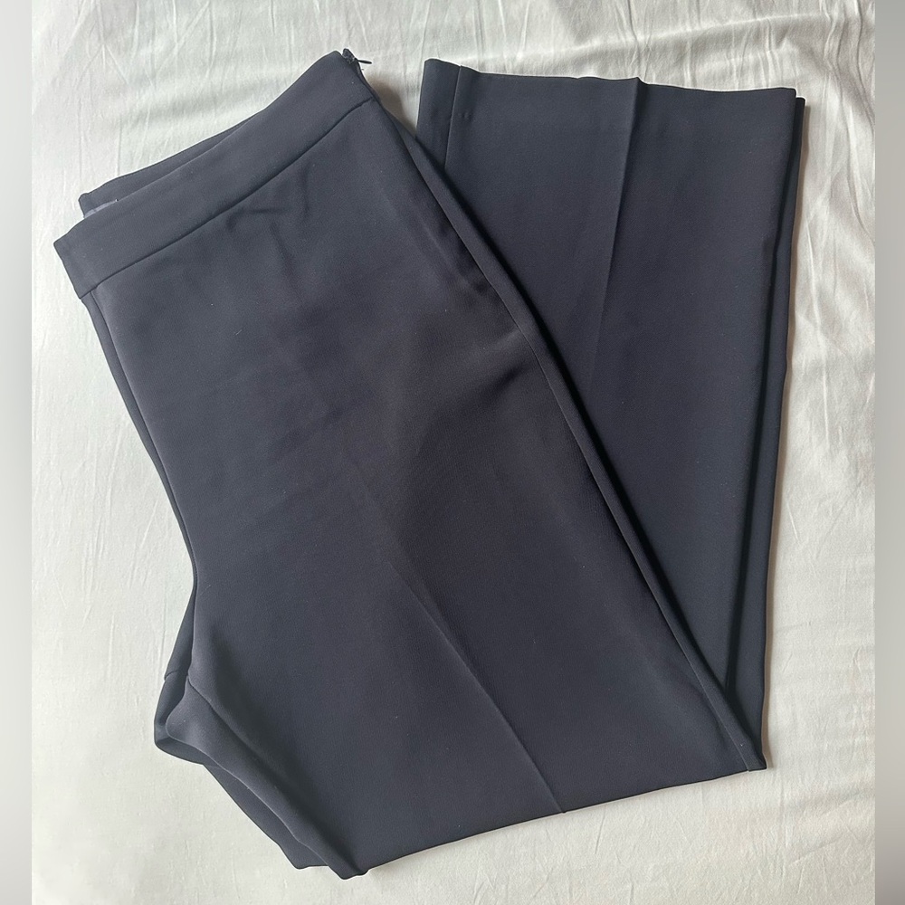Ann Taylor The Side Zip Trouser Pant In Fluid Crepe, Size 16